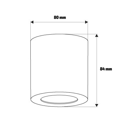 Brilagi - Kylpyhuoneen kohdevalaisin MIA 1xGU10/30W/230V 84x80 mm mattakromi IP54