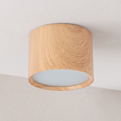 BRILAGI - Kylpyhuoneen kohdevalaisin SMOOTH 1xGX53/15W/230V 60x82 mm tammi-dekori IP54