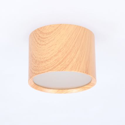 BRILAGI - Kylpyhuoneen kohdevalaisin SMOOTH 1xGX53/15W/230V 60x82 mm tammi-dekori IP54