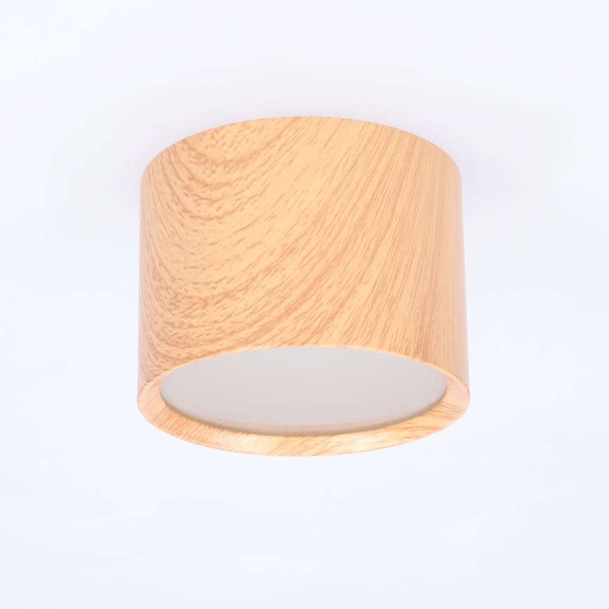 BRILAGI - Kylpyhuoneen kohdevalaisin SMOOTH 1xGX53/15W/230V 60x82 mm tammi-dekori IP54