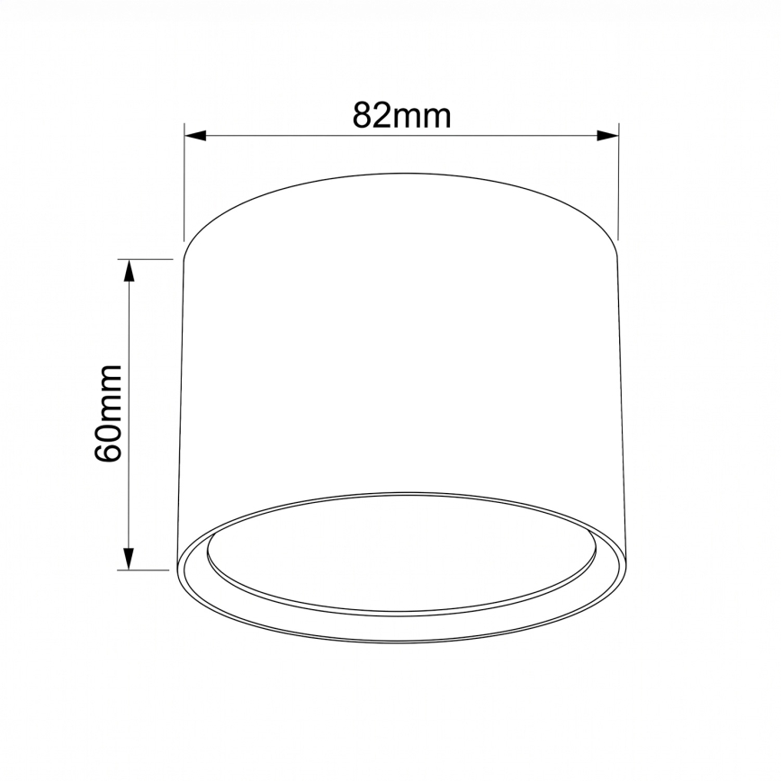BRILAGI - Kylpyhuoneen kohdevalaisin SMOOTH 1xGX53/15W/230V 60x82 mm valkoinen IP54