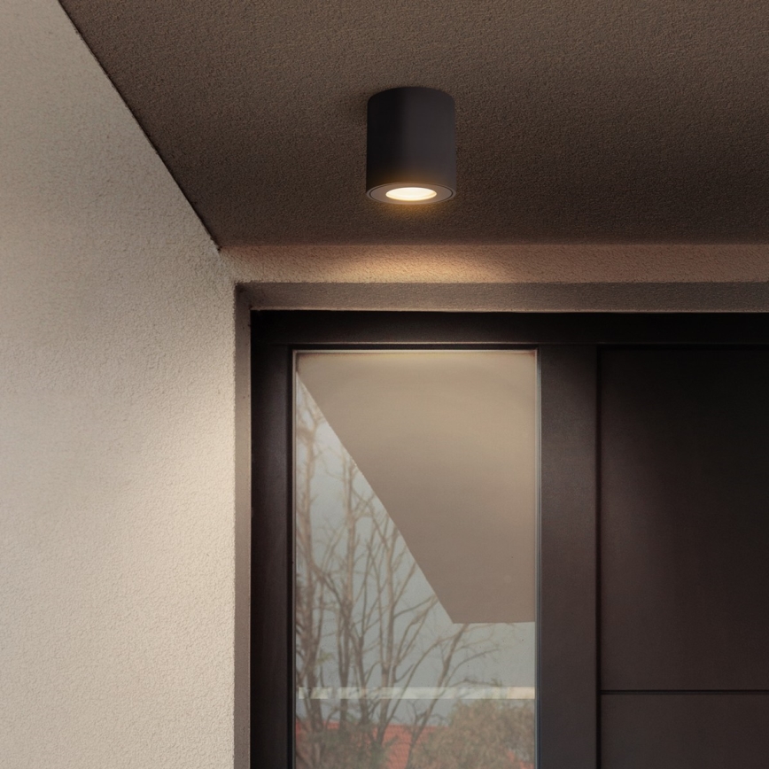 Brilagi - Kylpyhuoneen kohdevalo MIA 1xGU10/30W/230V 84x80 mm musta IP54