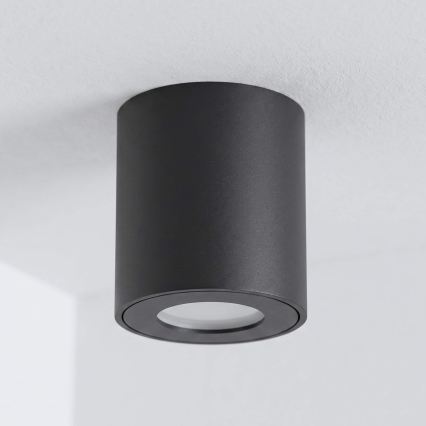 BRILAGI - Kylpyhuoneen kohdevalo MIA 1xGU10/30W/230V 84x80 mm musta IP54