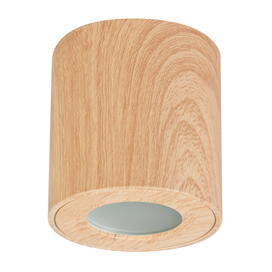 Brilagi - Kylpyhuoneen kohdevalo MIA 1xGU10/30W/230V 84x80 mm tammi sisustus IP44