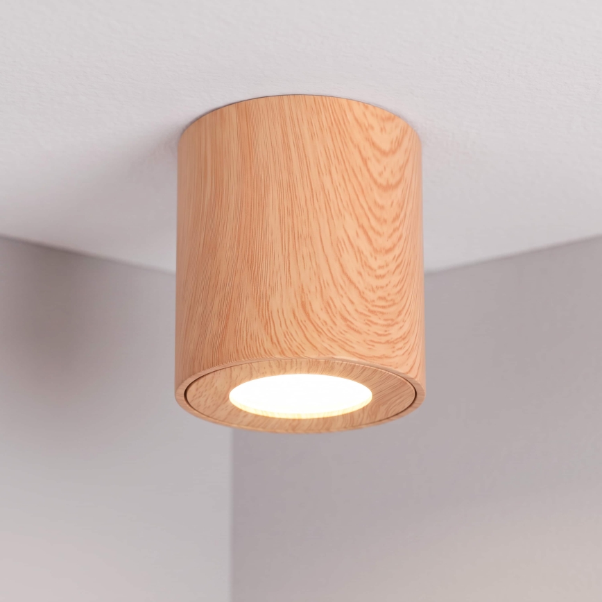 BRILAGI - Kylpyhuoneen kohdevalo MIA 1xGU10/30W/230V 84x80 mm tammi sisustus IP44