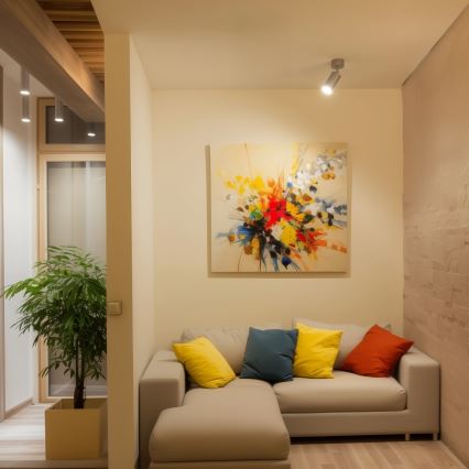 Brilagi - Kylpyhuoneen kohdevalo SELE 1xGU10/30W/230V IP44 hopea