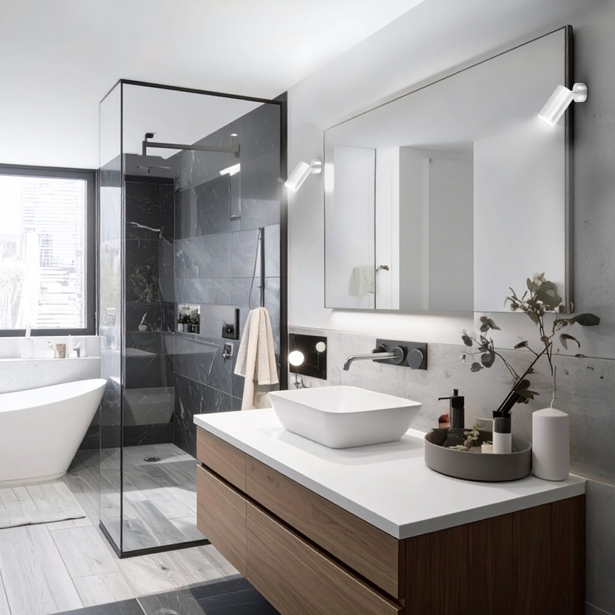 Brilagi - Kylpyhuoneen kohdevalo SELE 1xGU10/30W/230V IP44 kiiltävä kromi