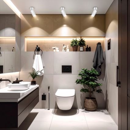 Brilagi - Kylpyhuoneen kohdevalo SELE 1xGU10/30W/230V IP44 kiiltävä kromi