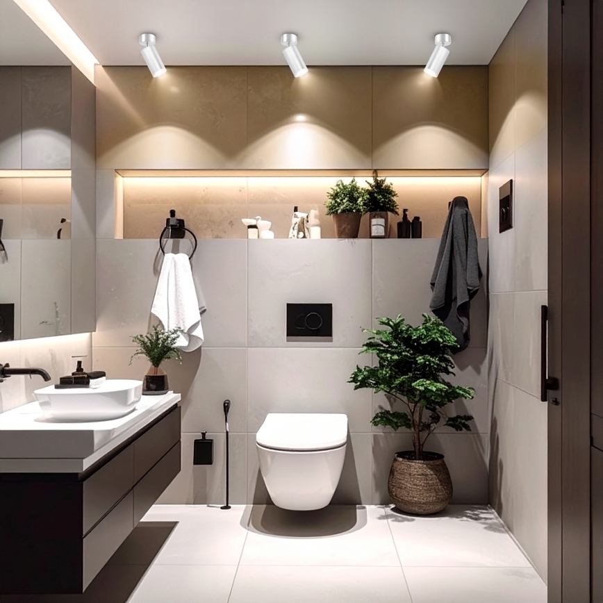 Brilagi - Kylpyhuoneen kohdevalo SELE 1xGU10/30W/230V IP44 kiiltävä kromi