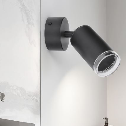 Brilagi - Kylpyhuoneen kohdevalo SELE 1xGU10/30W/230V IP44 musta