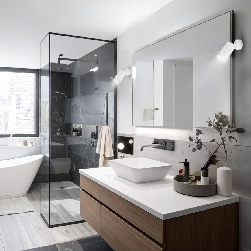 Brilagi - Kylpyhuoneen kohdevalo SELE 1xGU10/30W/230V IP44 valkoinen