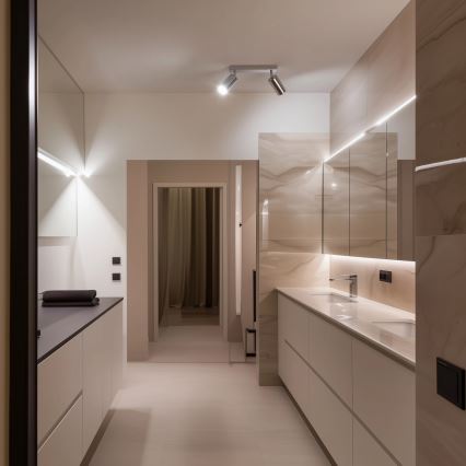 Brilagi - Kylpyhuoneen kohdevalo SELE 2xGU10/30W/230V IP44 kiiltävä kromi