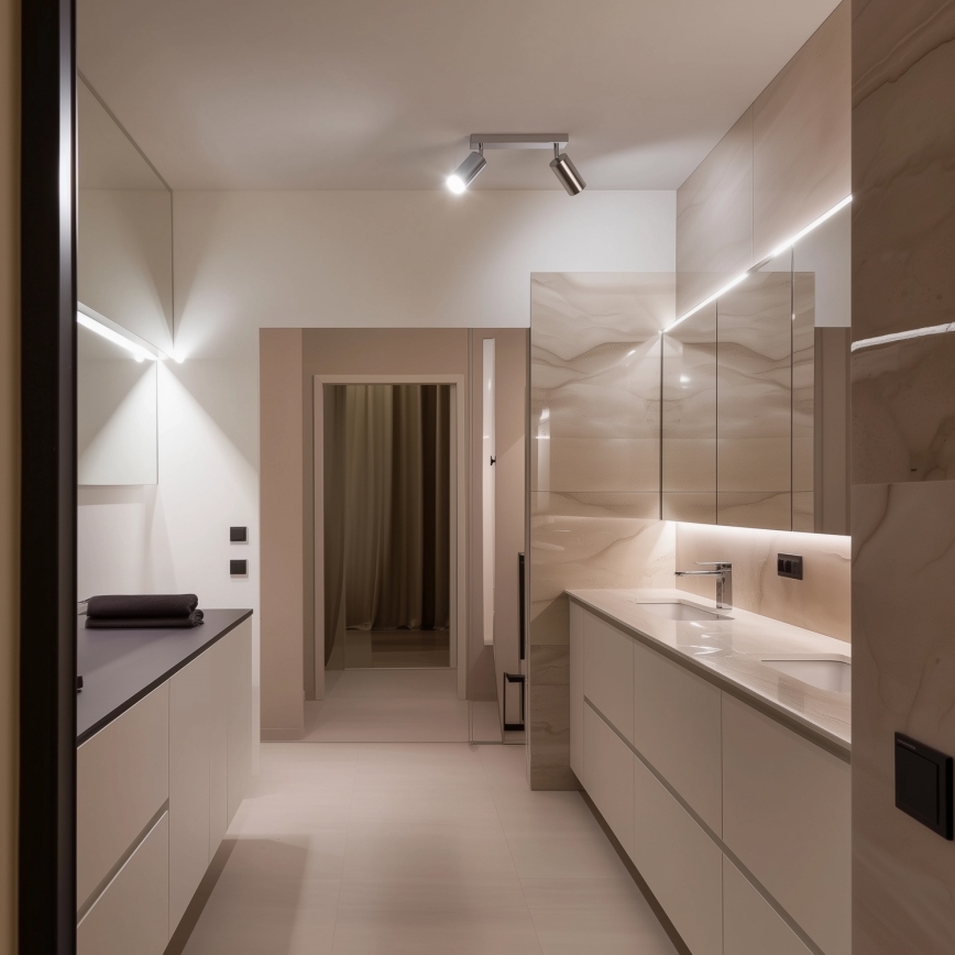 Brilagi - Kylpyhuoneen kohdevalo SELE 2xGU10/30W/230V IP44 kiiltävä kromi