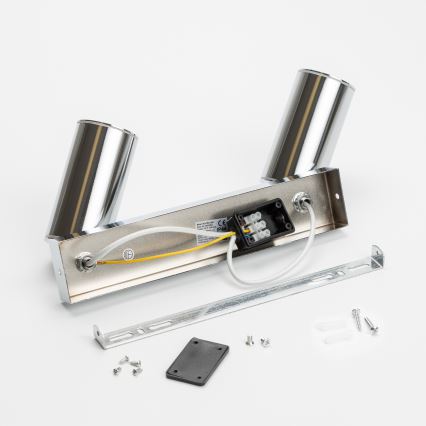 Brilagi - Kylpyhuoneen kohdevalo SELE 2xGU10/30W/230V IP44 kiiltävä kromi