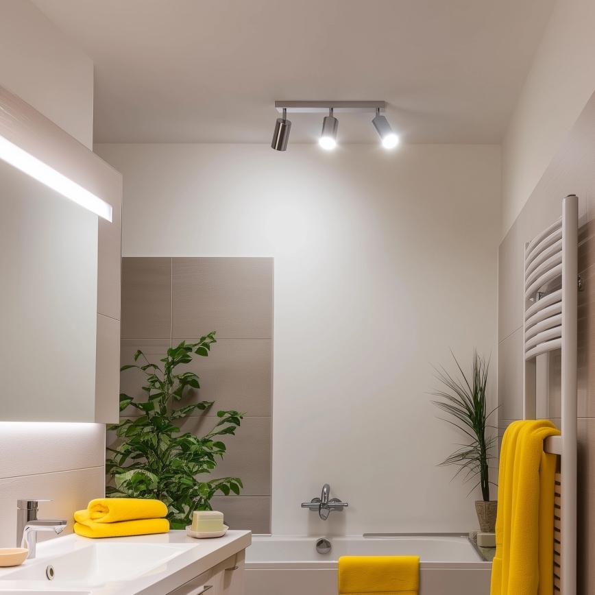 Brilagi - Kylpyhuoneen kohdevalo SELE 3xGU10/30W/230V IP44 kiiltävä kromi