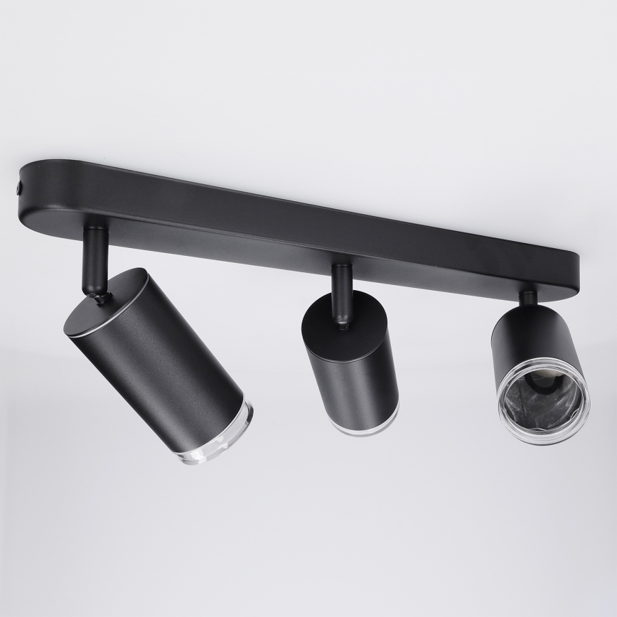 Brilagi - Kylpyhuoneen kohdevalo SELE 3xGU10/30W/230V IP44 musta