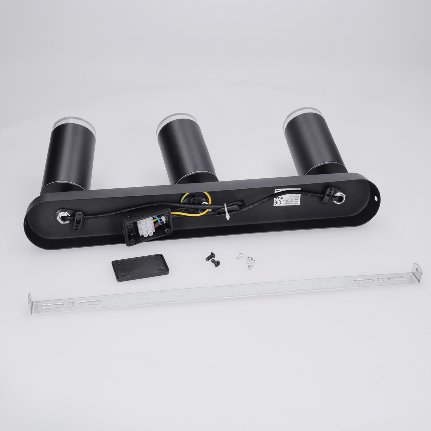 Brilagi - Kylpyhuoneen kohdevalo SELE 3xGU10/30W/230V IP44 musta