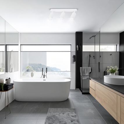 Brilagi - Kylpyhuoneen kohdevalo SELE 3xGU10/30W/230V IP44 valkoinen