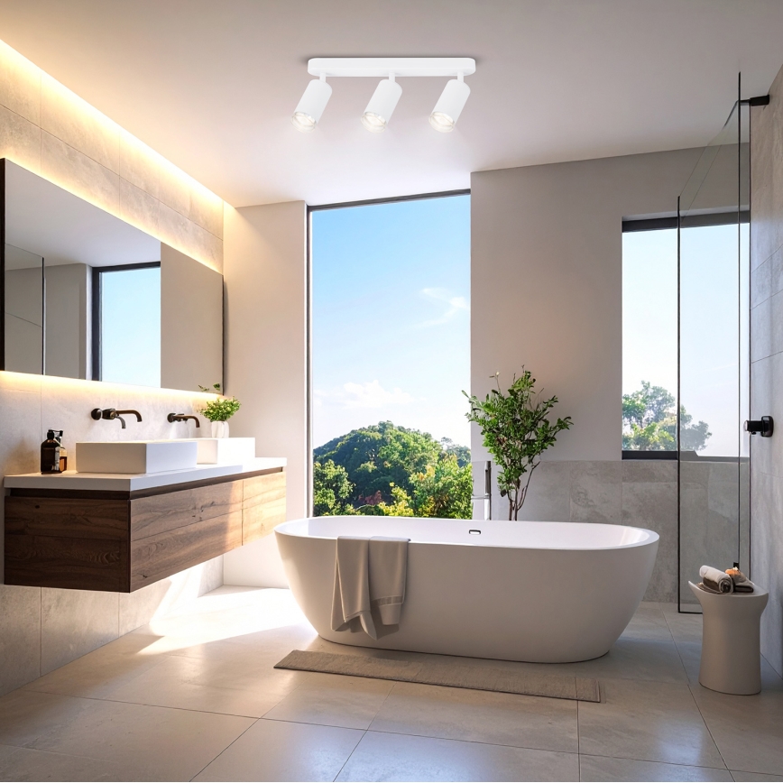 Brilagi - Kylpyhuoneen kohdevalo SELE 3xGU10/30W/230V IP44 valkoinen