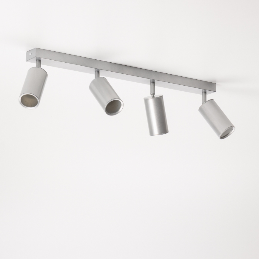 Brilagi - Kylpyhuoneen kohdevalo SELE 4xGU10/30W/230V IP44 hopea