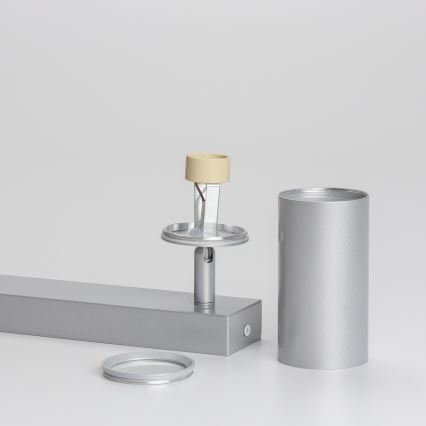 Brilagi - Kylpyhuoneen kohdevalo SELE 4xGU10/30W/230V IP44 hopea