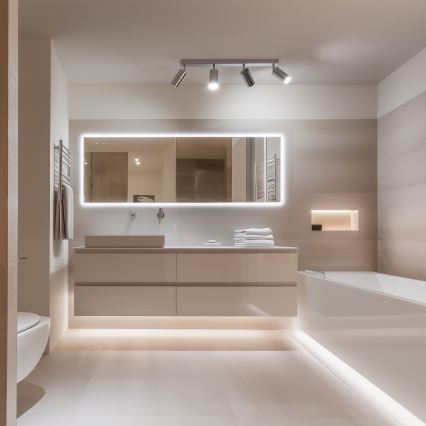 Brilagi - Kylpyhuoneen kohdevalo SELE 4xGU10/30W/230V IP44 kiiltävä kromi