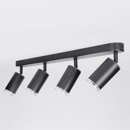 Brilagi - Kylpyhuoneen kohdevalo SELE 4xGU10/30W/230V IP44 musta