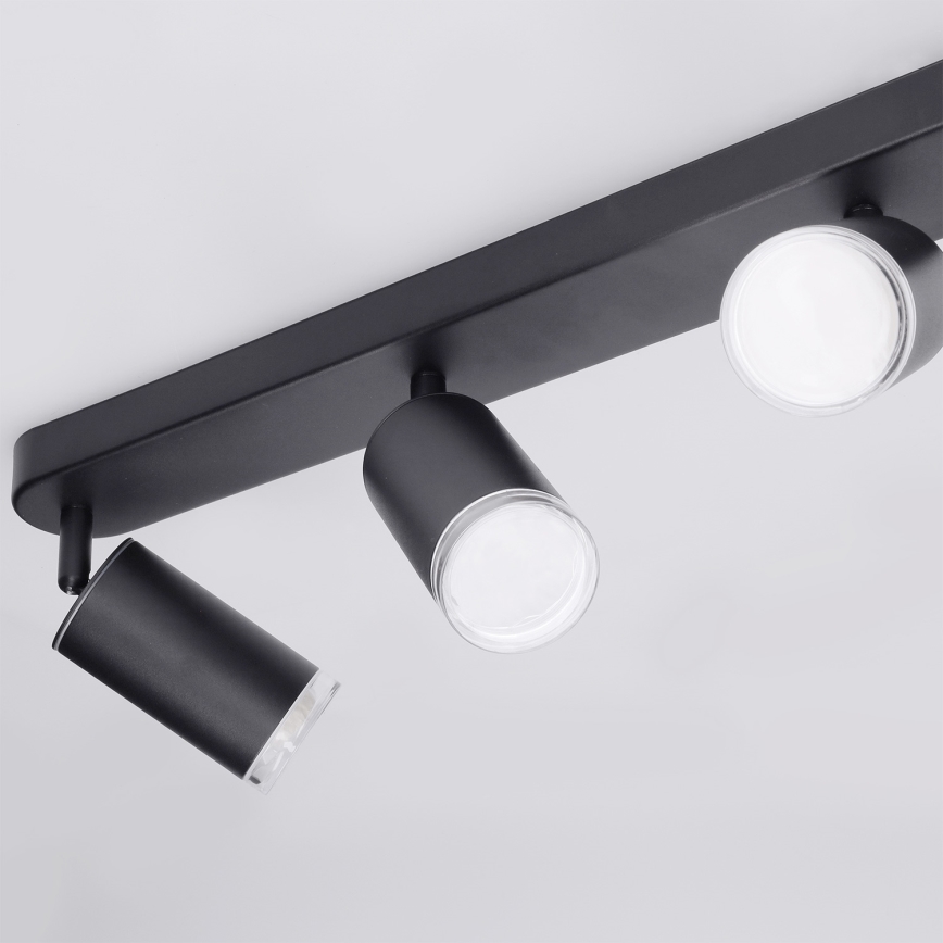 Brilagi - Kylpyhuoneen kohdevalo SELE 4xGU10/30W/230V IP44 musta