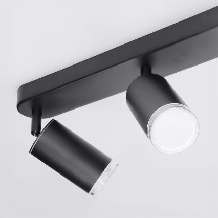 Brilagi - Kylpyhuoneen kohdevalo SELE 6xGU10/30W/230V IP44 musta
