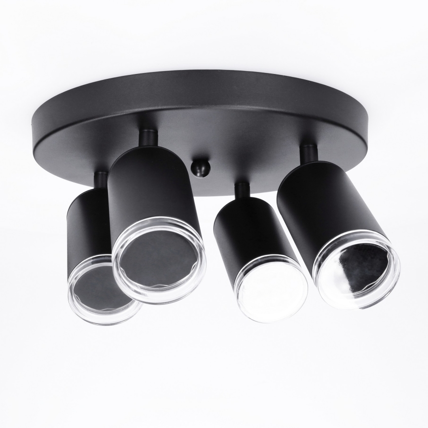 Brilagi - Kylpyhuoneen kohdevalo SELE AQUA 4xGU10/30W/230V IP44 musta