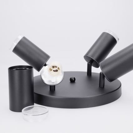 Brilagi - Kylpyhuoneen kohdevalo SELE AQUA 4xGU10/30W/230V IP44 musta