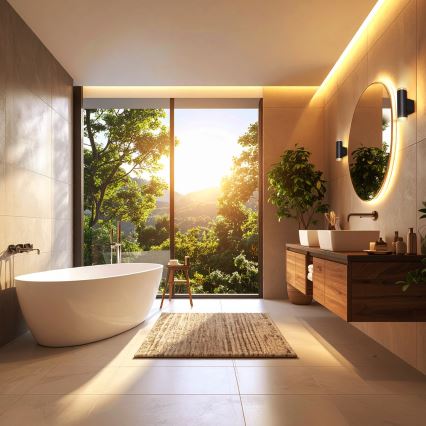 Brilagi - helmiäisviimeistelyllä SELE AQUA 4xGU10/30W/230V IP44 musta