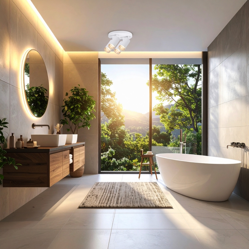 Brilagi - Kylpyhuoneen kohdevalo SELE AQUA 4xGU10/30W/230V IP44 valkoinen