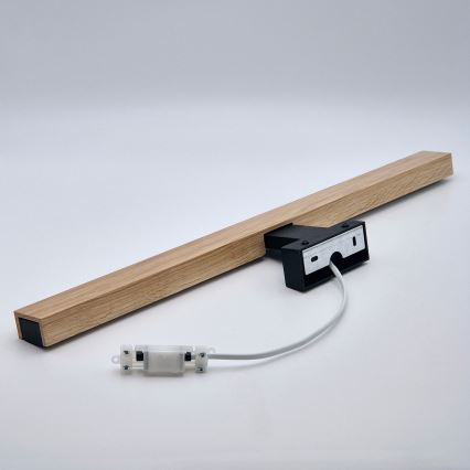 Brilagi - Kylpyhuoneen LED-peilivalo WOODY MIRROR LED/12W/230V 60 cm IP44 tammi/musta