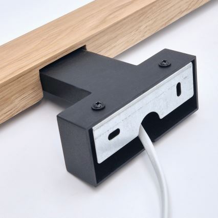 Brilagi - Kylpyhuoneen LED-peilivalo WOODY MIRROR LED/12W/230V 60 cm IP44 tammi/musta