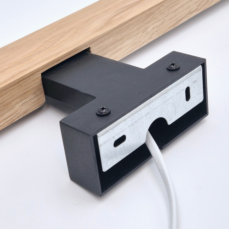 Brilagi - Kylpyhuoneen LED-peilivalo WOODY MIRROR LED/12W/230V 60 cm IP44 tammi/musta