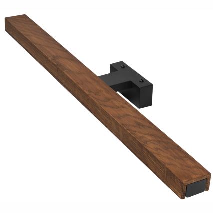 Brilagi - Kylpyhuoneen LED-peilivalo WOODY MIRROR LED/12W/230V 60 cm IP44 tammi kirsikka/musta