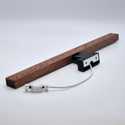 Brilagi - Kylpyhuoneen LED-peilivalo WOODY MIRROR LED/12W/230V 60 cm IP44 tammi kirsikka/musta