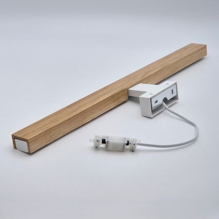 Brilagi - Kylpyhuoneen LED-peilivalo WOODY MIRROR LED/12W/230V 60 cm IP44 tammi/valkoinen