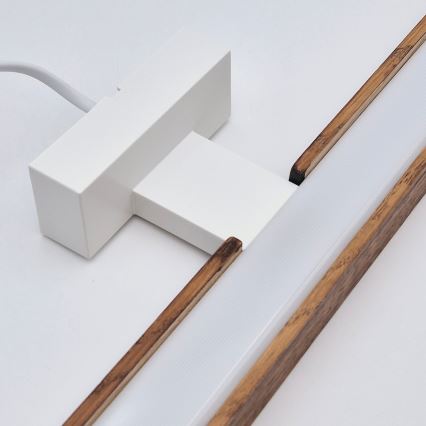 Brilagi - Kylpyhuoneen LED-peilivalo WOODY MIRROR LED/12W/230V 60 cm IP44 tammi kirsikka/valkoinen