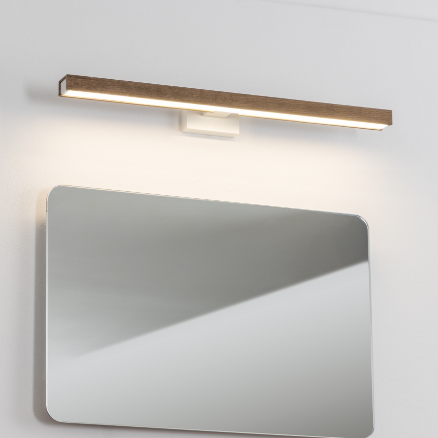 Brilagi - Kylpyhuoneen LED-peilivalo WOODY MIRROR LED/12W/230V 60 cm IP44 tammi saksanpähkinä/valkoinen