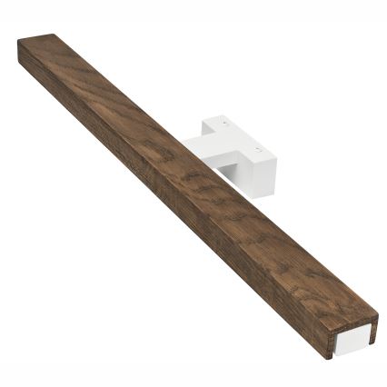 Brilagi - Kylpyhuoneen LED-peilivalo WOODY MIRROR LED/12W/230V 60 cm IP44 tammi saksanpähkinä/valkoinen