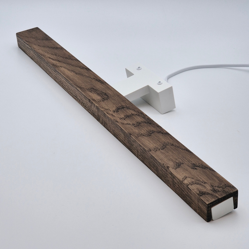 Brilagi - Kylpyhuoneen LED-peilivalo WOODY MIRROR LED/12W/230V 60 cm IP44 tammi saksanpähkinä/valkoinen