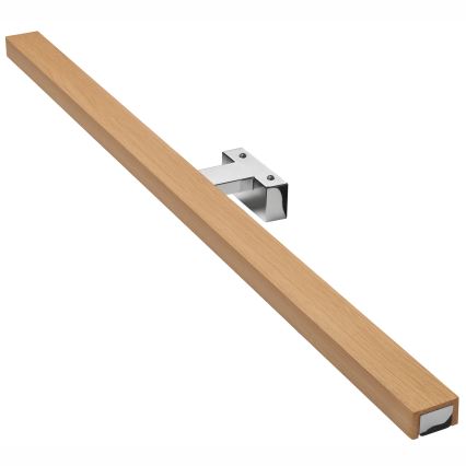 Brilagi - Kylpyhuoneen LED-peilivalo WOODY MIRROR LED/15W/230V 90 cm IP44 tammi/kiiltävä kromi