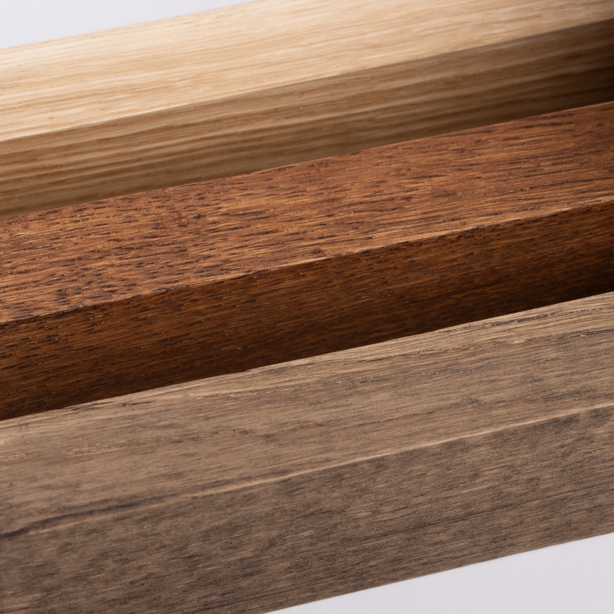 Brilagi - Kylpyhuoneen LED-peilivalo WOODY MIRROR LED/15W/230V 90 cm IP44 tammi kirsikka/musta