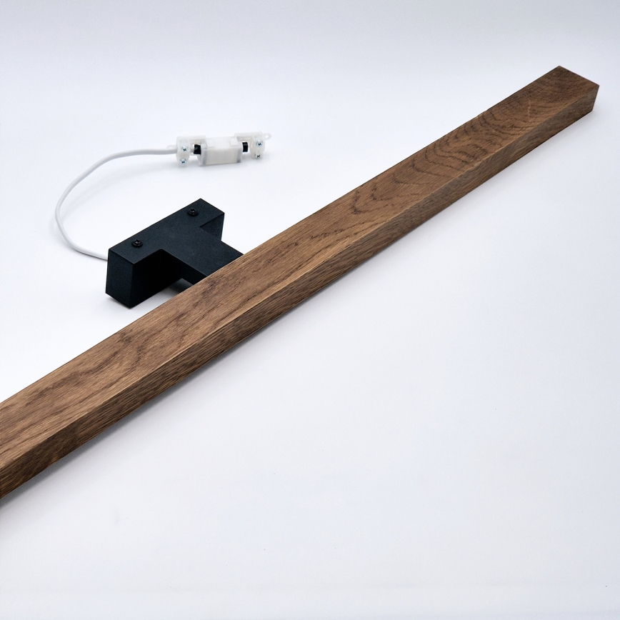 Brilagi - Kylpyhuoneen LED-peilivalo WOODY MIRROR LED/15W/230V 90 cm IP44 tammi kirsikka/musta