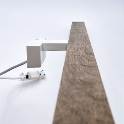 Brilagi - Kylpyhuoneen LED-peilivalo WOODY MIRROR LED/15W/230V 90 cm IP44 tammi saksanpähkinä/valkoinen