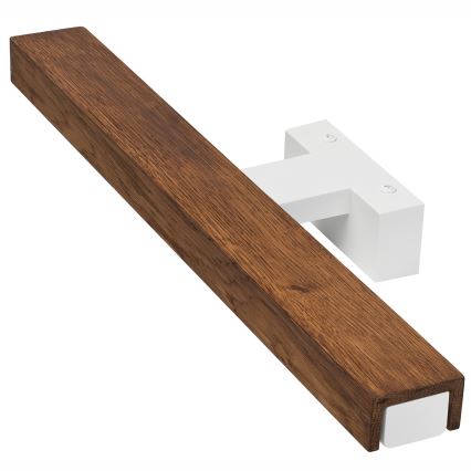 Brilagi - Kylpyhuoneen LED-peilivalo WOODY MIRROR LED/8W/230V 40 cm IP44 tammi kirsikka/valkoinen