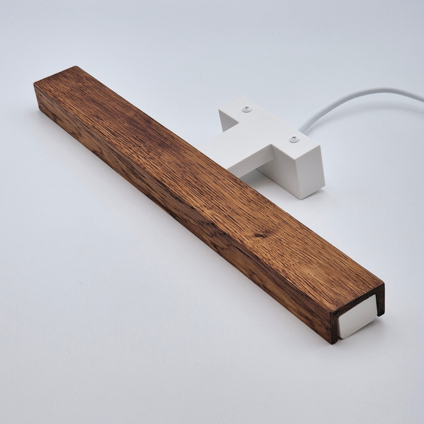 Brilagi - Kylpyhuoneen LED-peilivalo WOODY MIRROR LED/8W/230V 40 cm IP44 tammi kirsikka/valkoinen