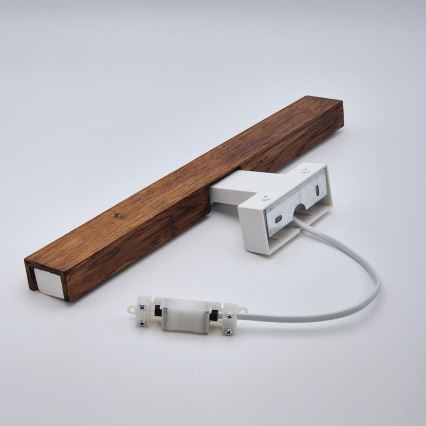 Brilagi - Kylpyhuoneen LED-peilivalo WOODY MIRROR LED/8W/230V 40 cm IP44 tammi kirsikka/valkoinen